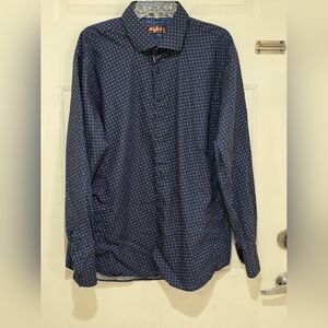 Spazio Uomo Long Sleeve Patterned Shirt Men's XL